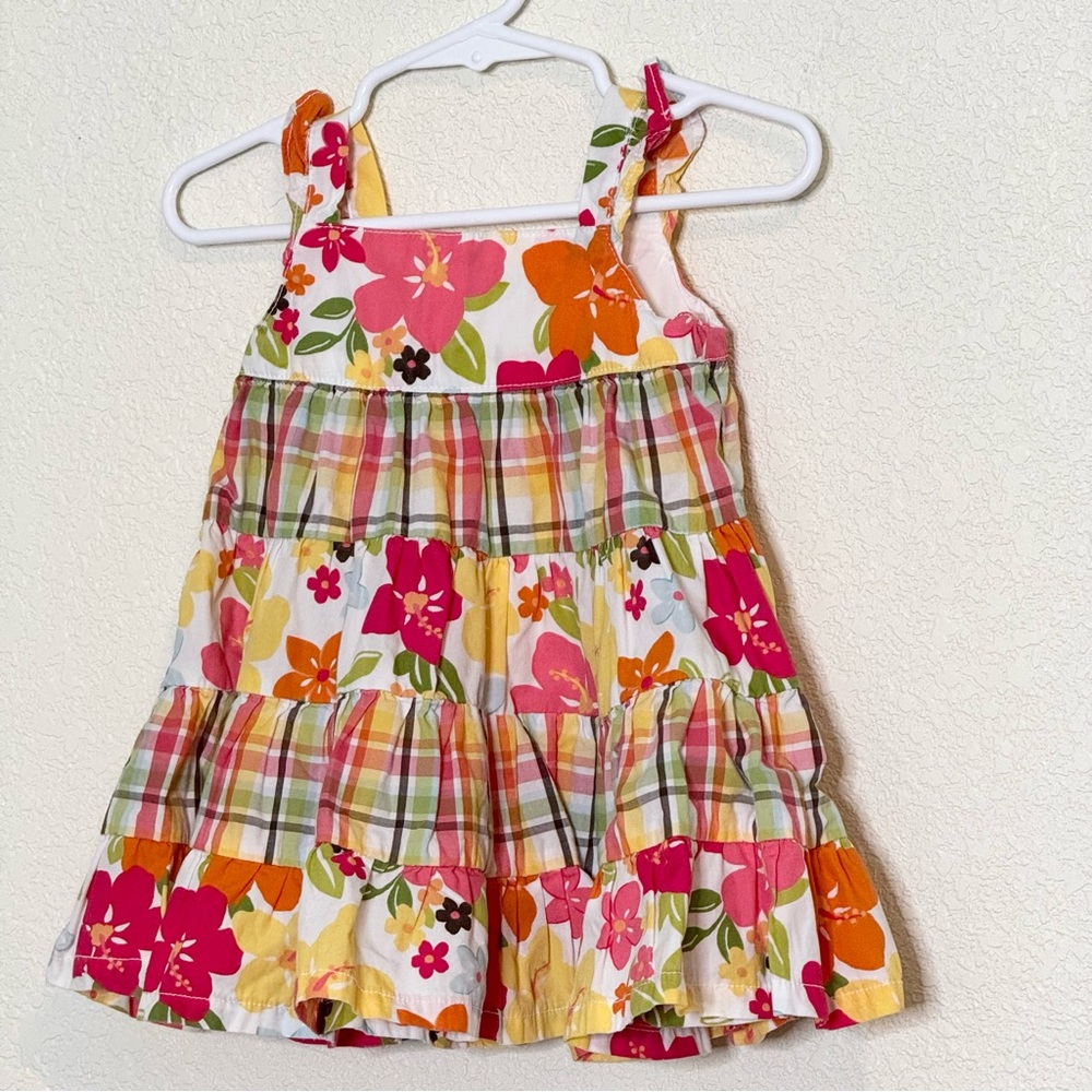 Gymboree Girls 6-12 Months Dress Aloha‎ Sunshine Tropical Flower Sundress